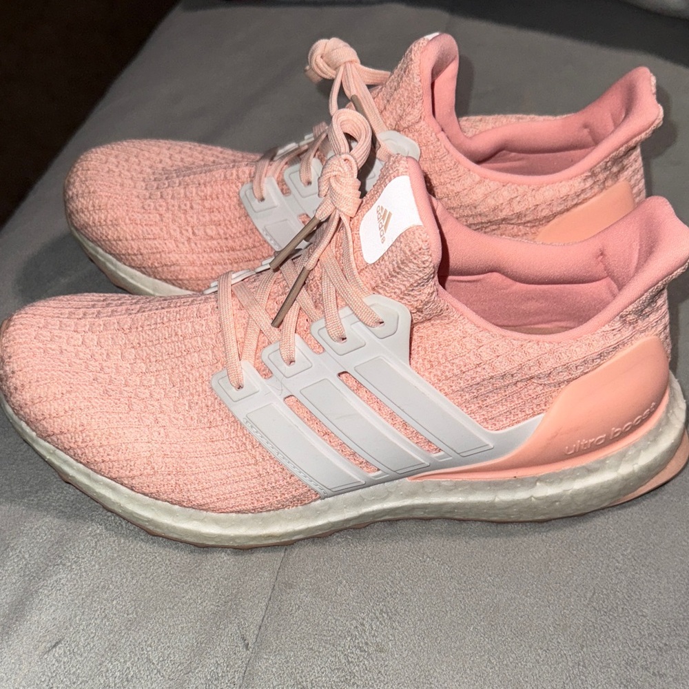 Adidas Ultra Boost Pink Athletic Shoes